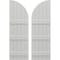 Ekena Millwork Americraft 5-Board (3 Batten) Wood Joined Board-n-Batten Shutters w/ Arch Top, ARW401BQ518X60STH, PR ARW401BQ518X60STH - alternate 1